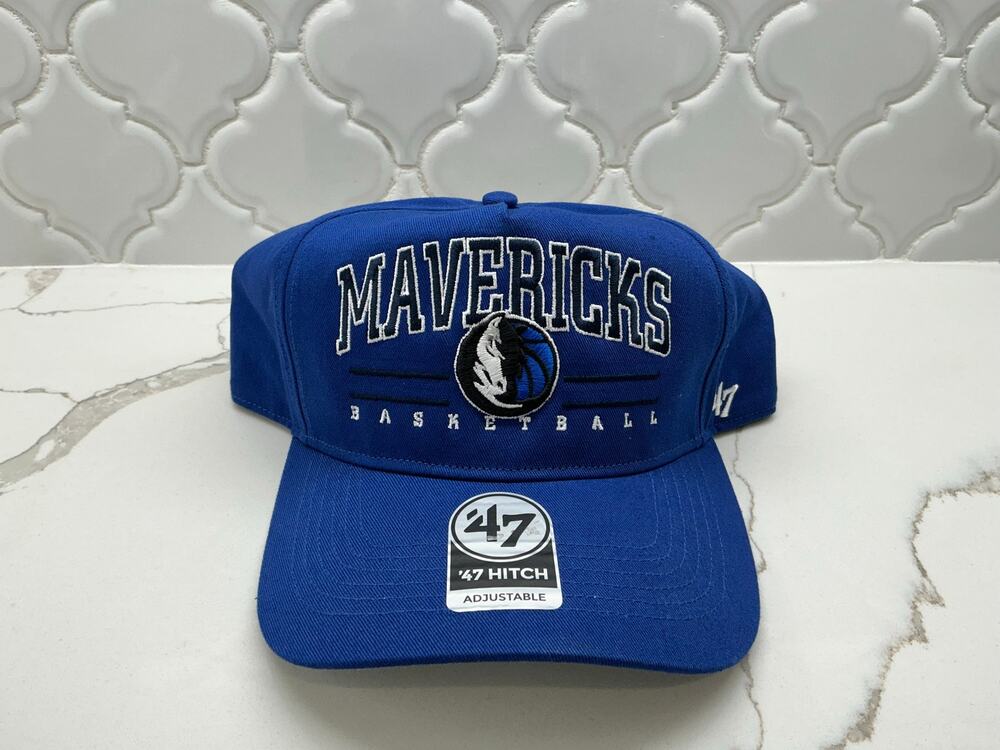 Dallas Mavericks '47 Brand Hitch Royal Blue Snapback Hat NBA Adjustable Cap New